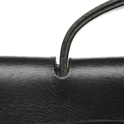 Hermes Toile Vache Calfskin Herbag 39 MM Black 21 of 24