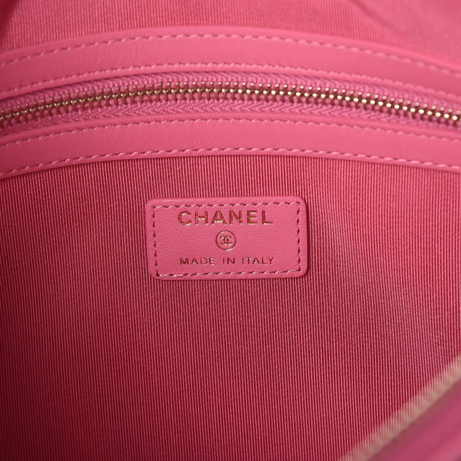 Chanel Caviar Quilted Medium Boy Cosmetic Case Pink 6 of 8