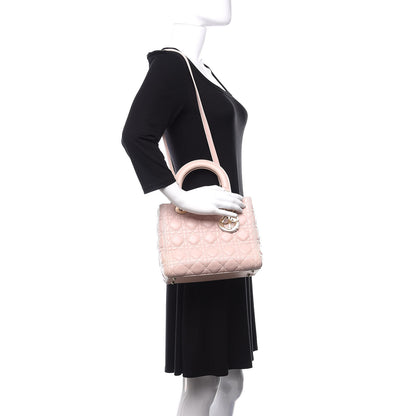 Christian Dior Lambskin Cannage Medium Lady Dior Light Pink 2 of 12