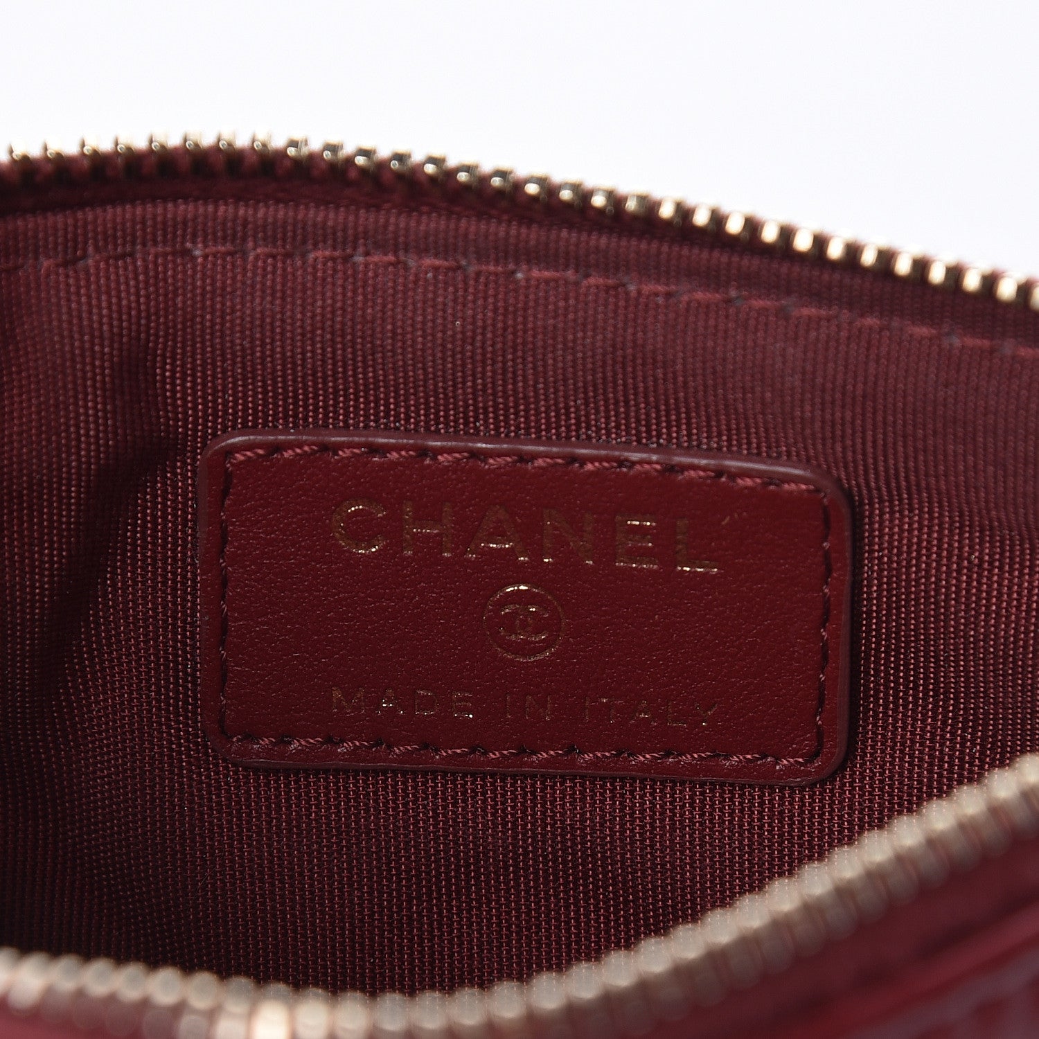 Chanel Aged Calfskin Quilted Small Reissue Cosmetic Case Burdundy 6 of 7