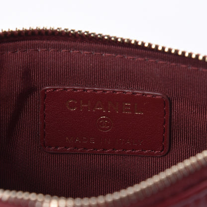 Chanel Aged Calfskin Quilted Small Reissue Cosmetic Case Burdundy 6 of 7