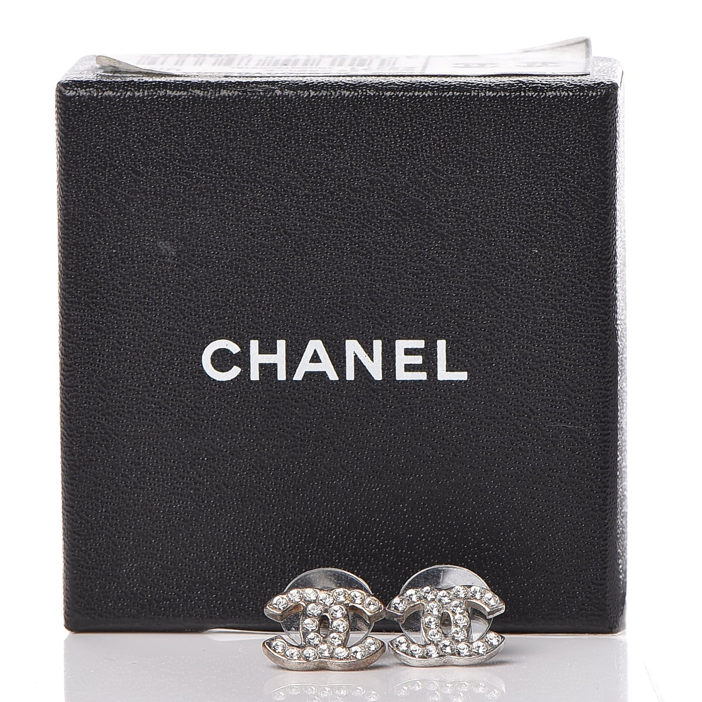 Crystal Timeless CC Earrings Silver