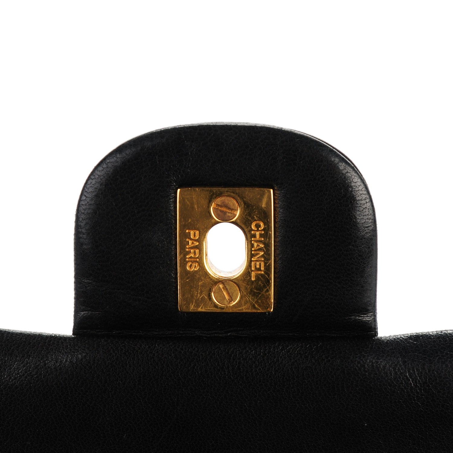 Chanel Lambskin Quilted Medium Double Flap Black 6 of 13