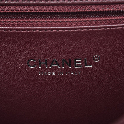 Chanel Metallic Caviar Quilted Medium CC Filigree Vanity Case Silver 7 of 8