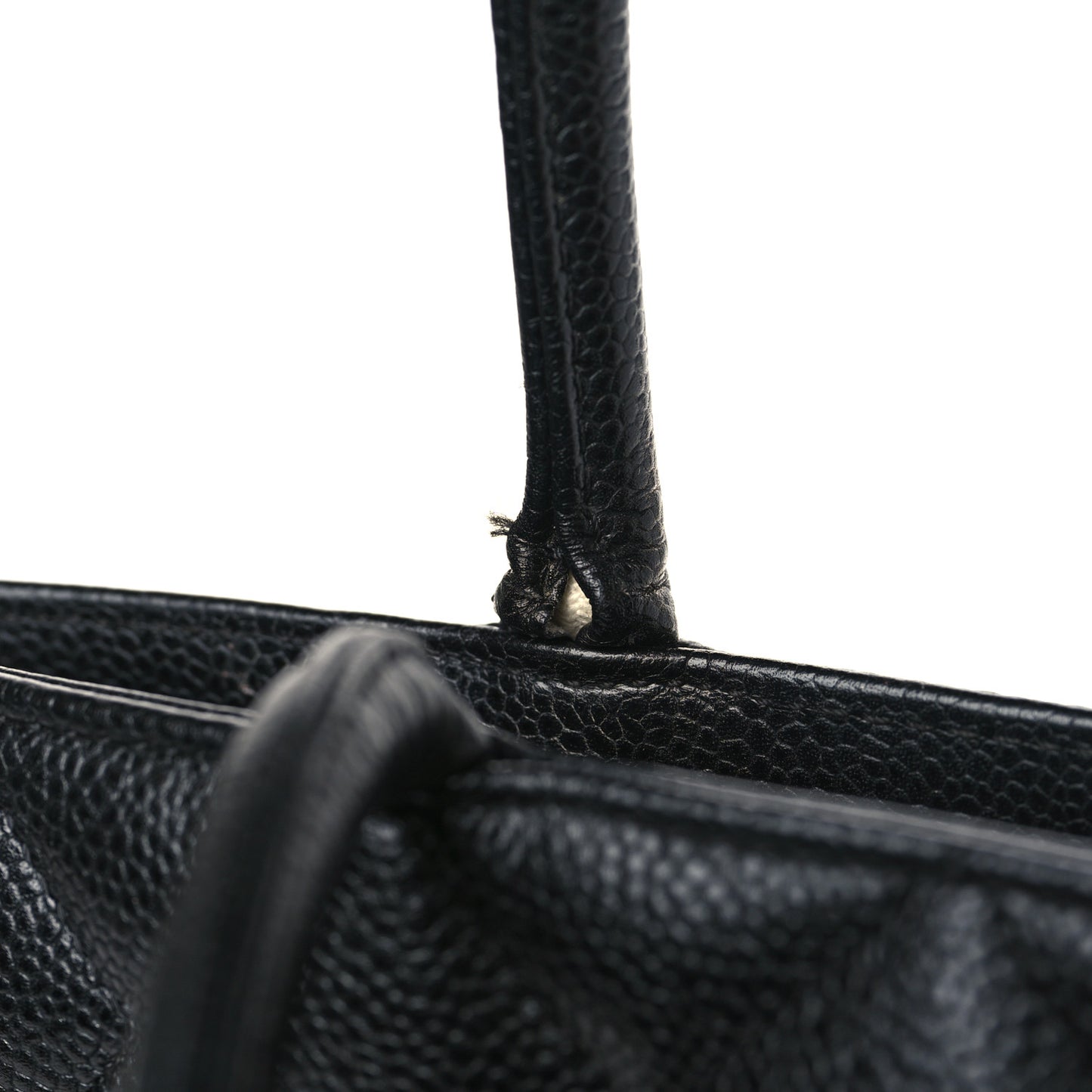 Caviar Quilted Medallion Tote Black
