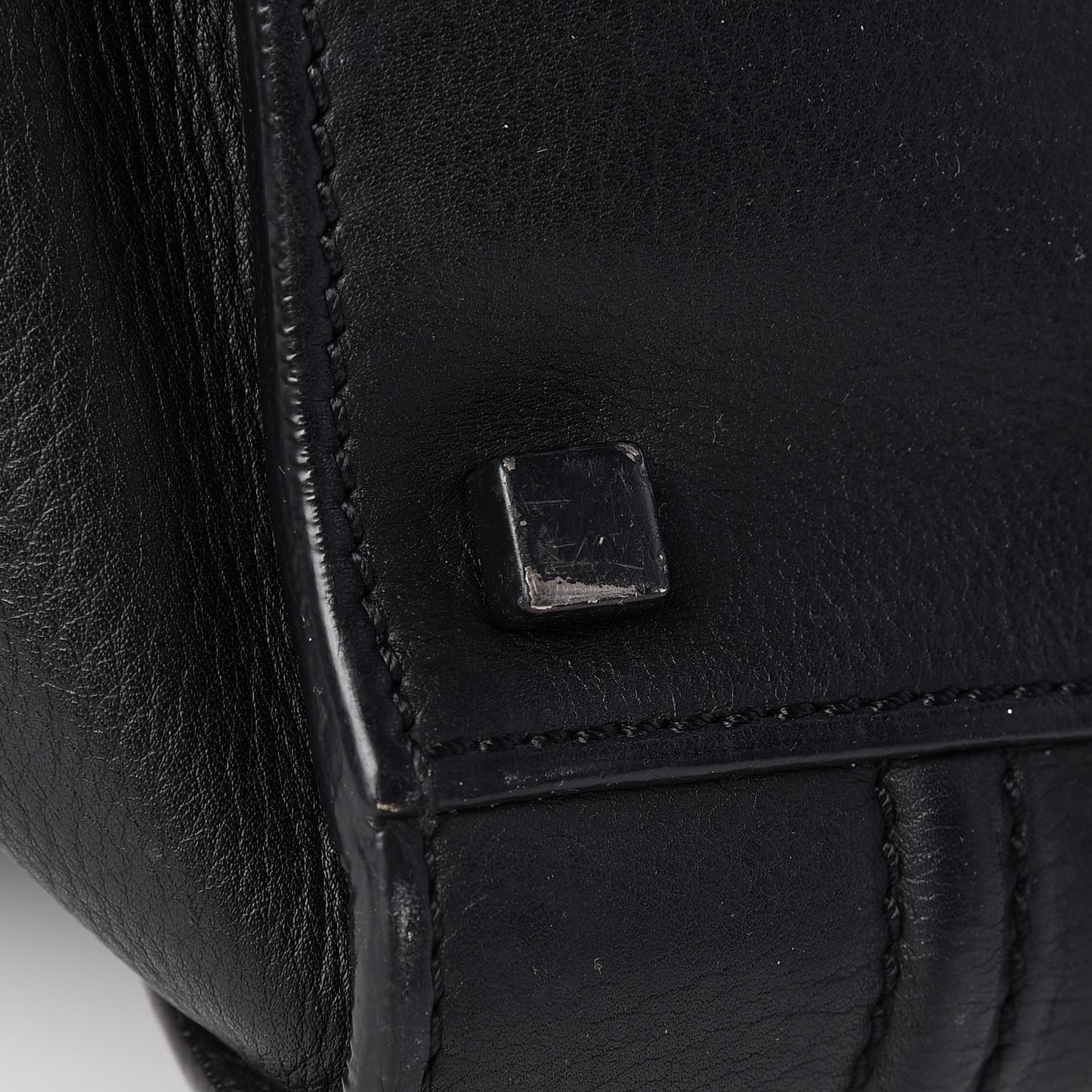 Supple Calfskin Medium Phantom Luggage Black