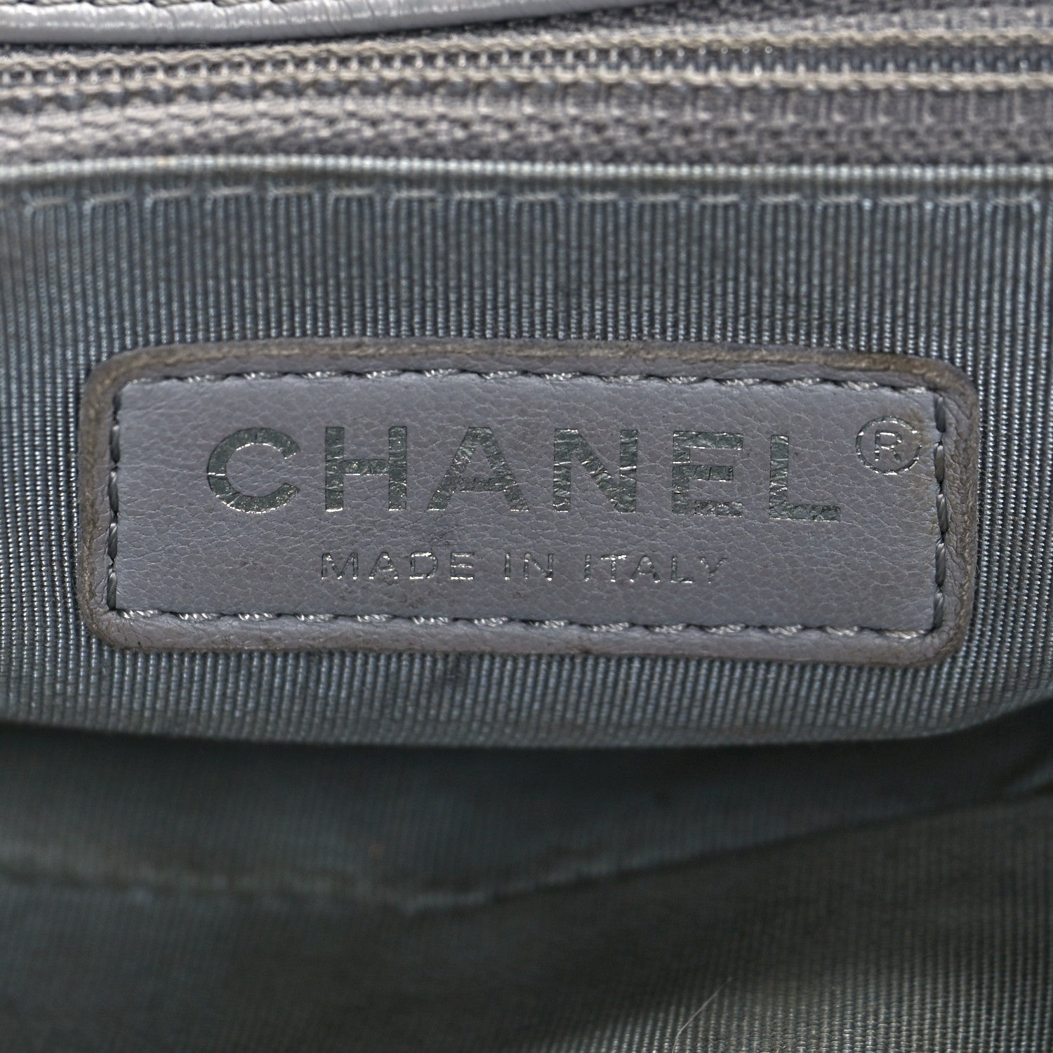 Chanel Crumpled Calfskin Medium Chain All Over Flap Grey 5 of 16
