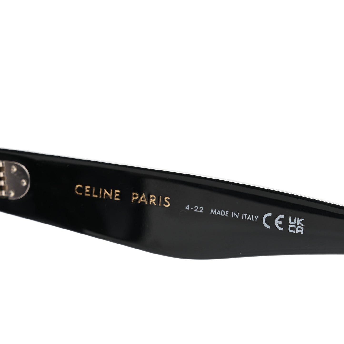 Acetate Studded Mineral Round Sunglasses CL40031N Black