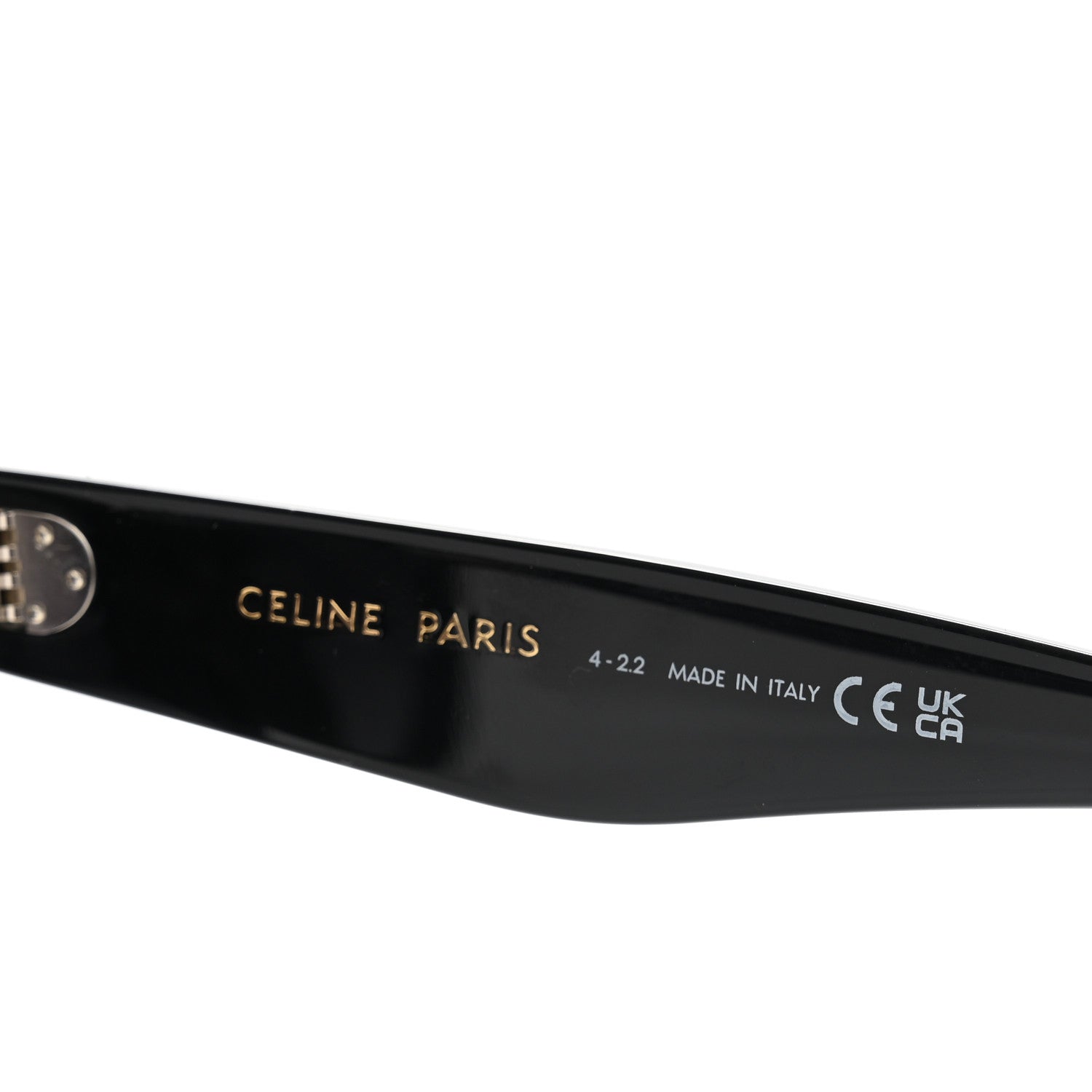 Celine Acetate Studded Mineral Round Sunglasses CL40031N Black 6 of 6