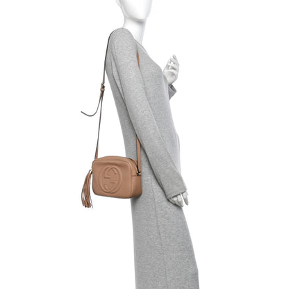 Gucci Pebbled Calfskin Small Soho Disco Bag Camelia 2 of 12