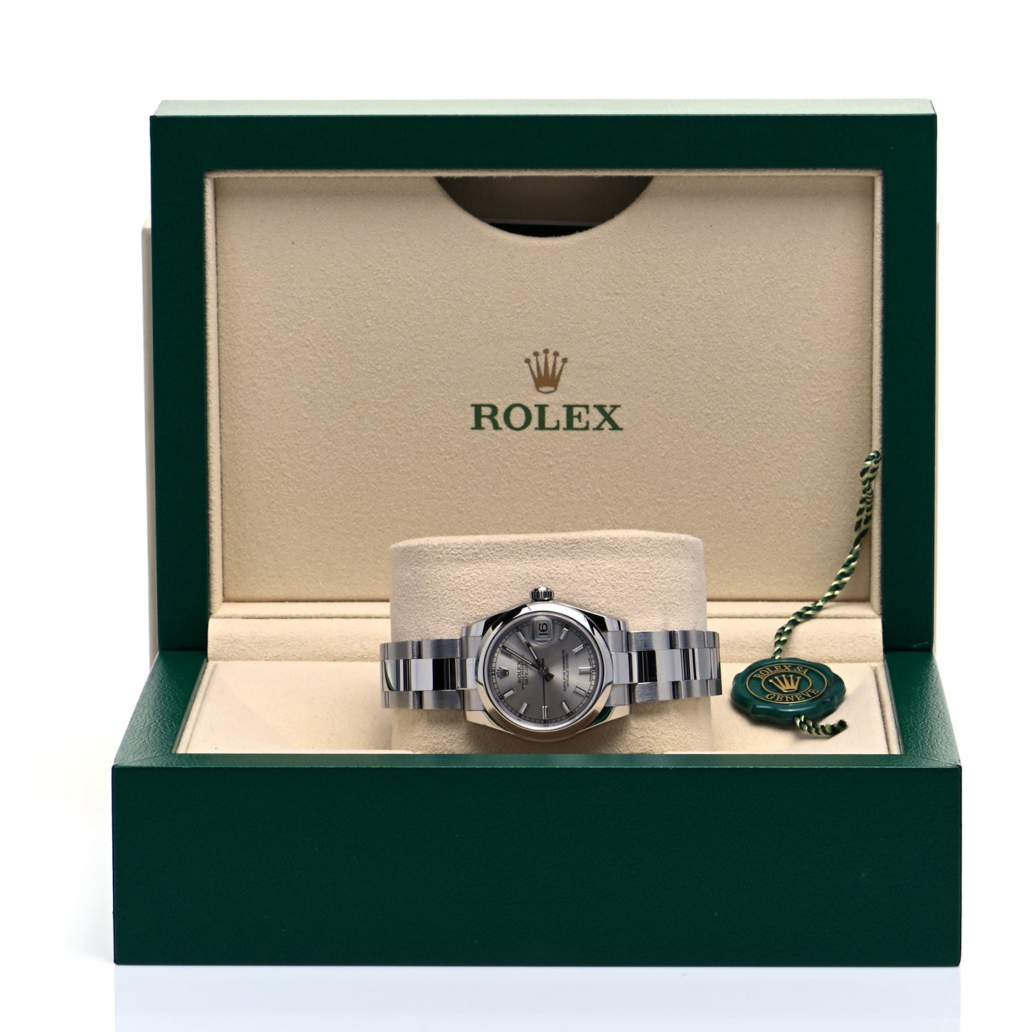 Stainless Steel 31mm Oyster Perpetual Datejust Watch Silver 178240