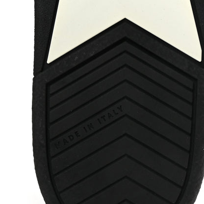 Christian Dior Calfskin Suede Logo Sneakers 36.5 Black 7 of 9