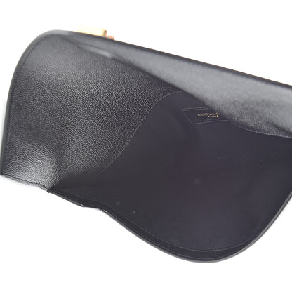 Saint Laurent Grain De Poudre Uptown Pouch Black 5 of 8