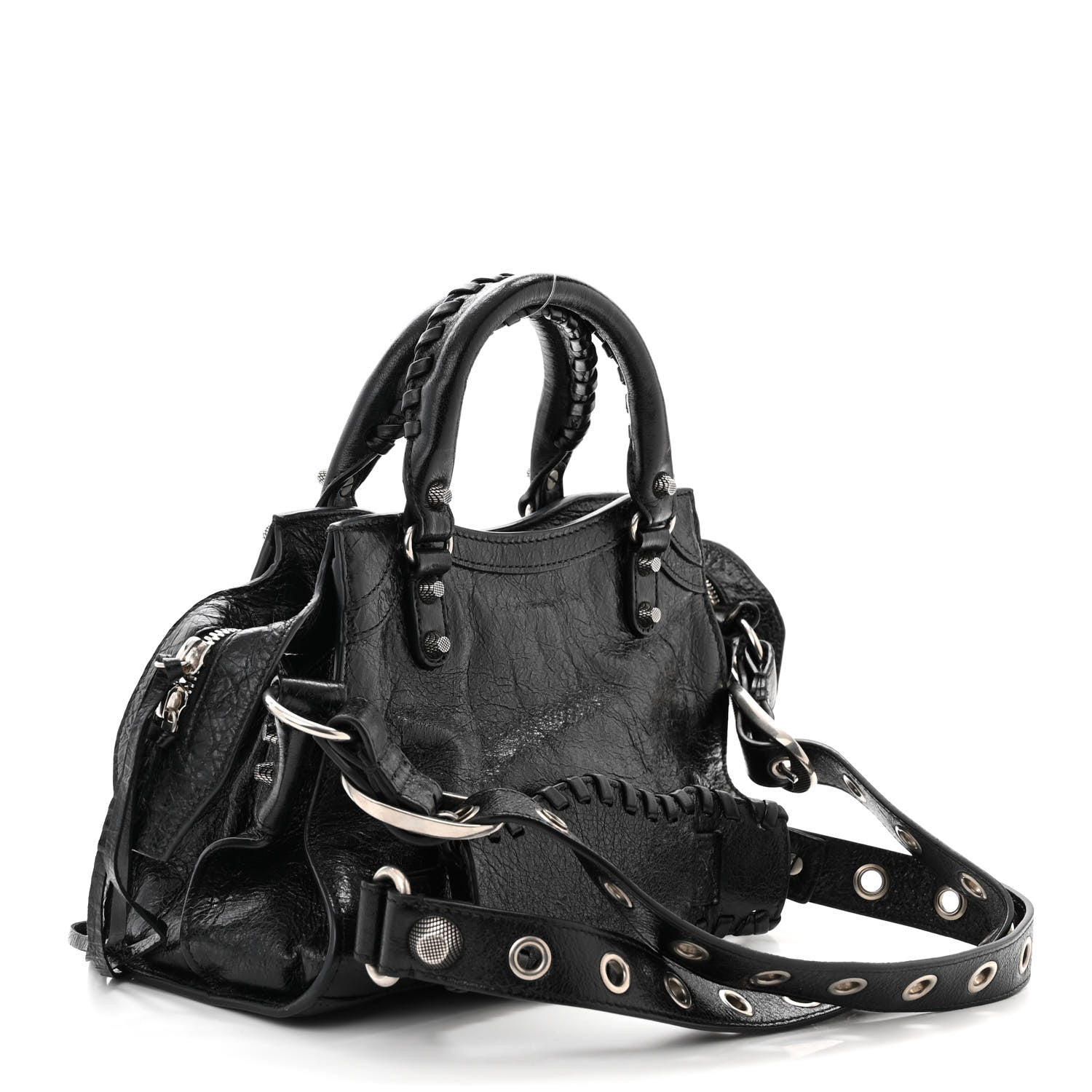Balenciaga Agneau Arena Neo Cagole Handbag XS Black 3 of 12