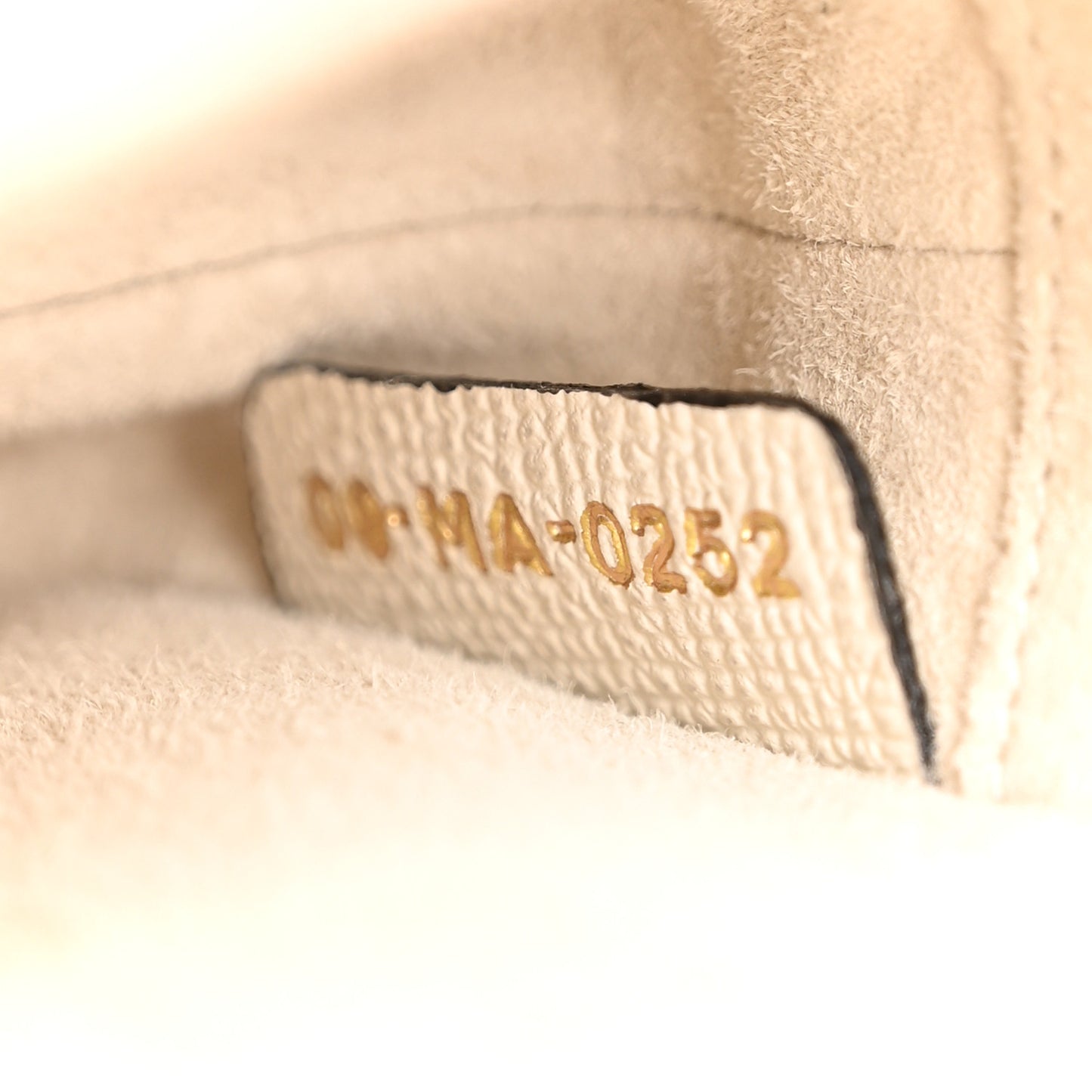 Grained Calfskin Mini Saddle Bag White