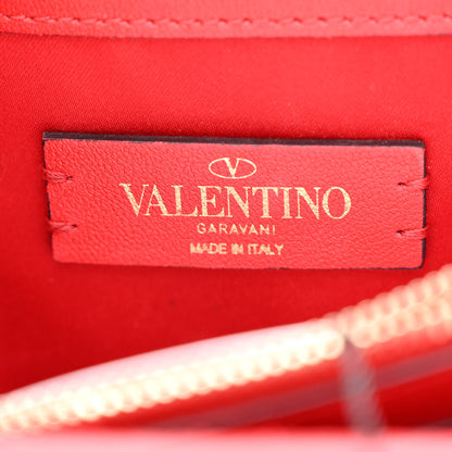 Valentino Garavani Calfskin VLogo Inlay Chain Pouch Rouge Pur White 6 of 17