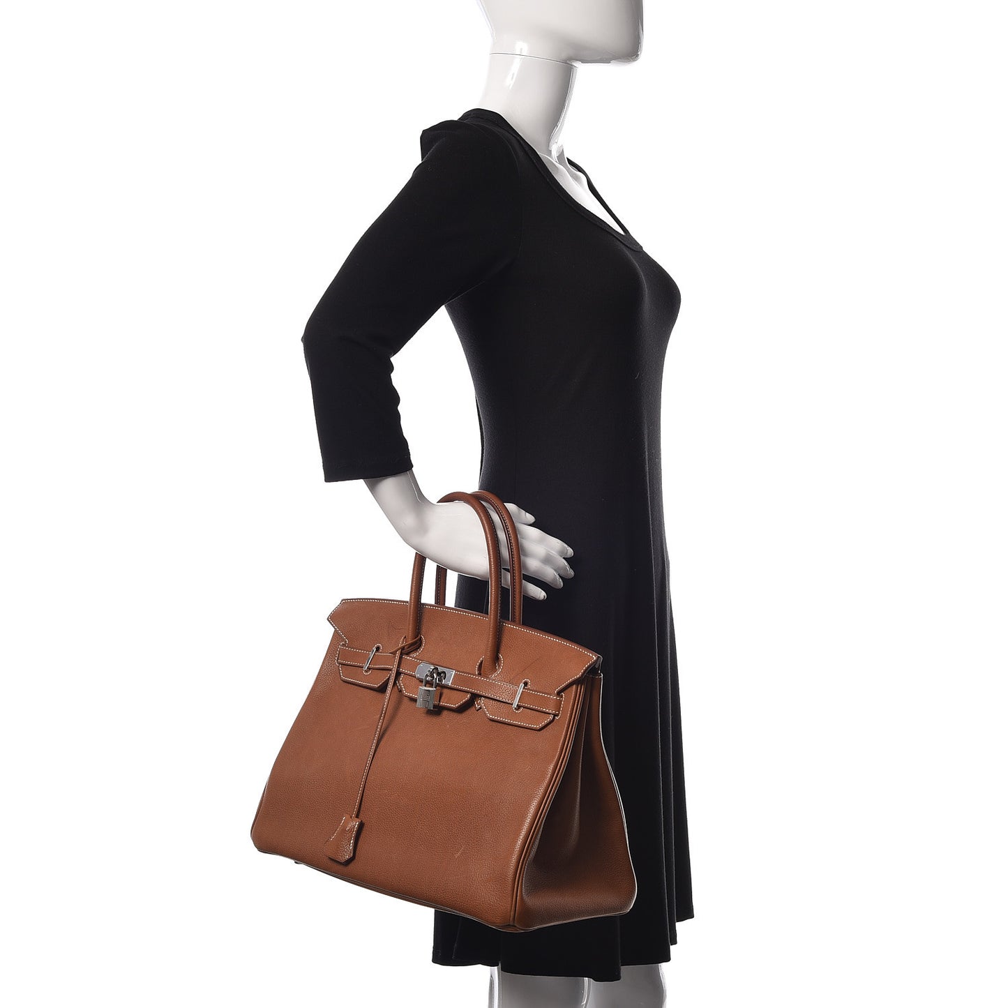 Natural Barenia Faubourg Birkin 35 Fauve
