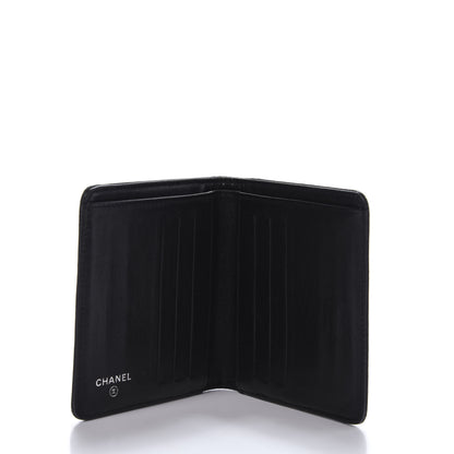 Chanel Embossed Lambskin Travel Bi-Fold Wallet Black 6 of 12