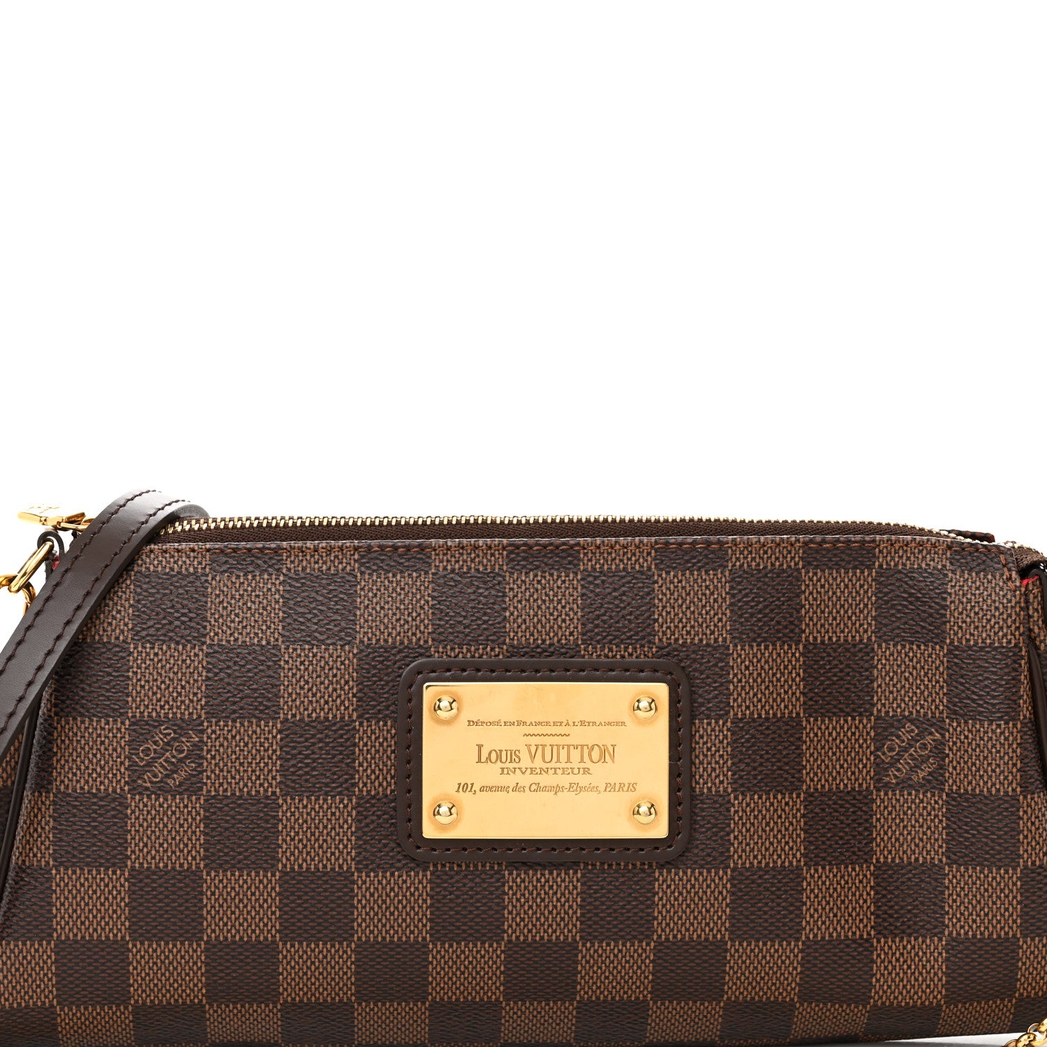 Louis Vuitton LOUIS VUITTON Damier Ebene Eva Clutch 7 of 9