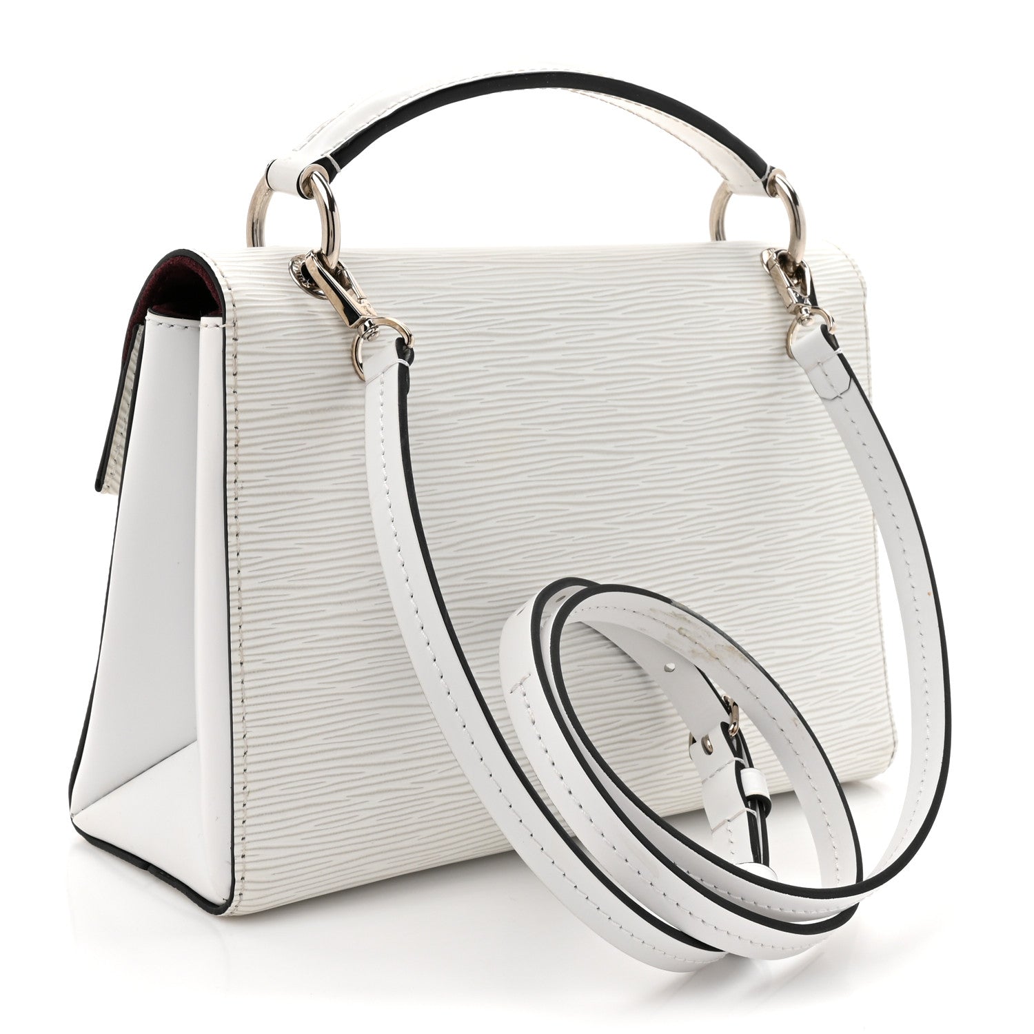 Louis Vuitton Epi Pochette Grenelle White 3 of 9