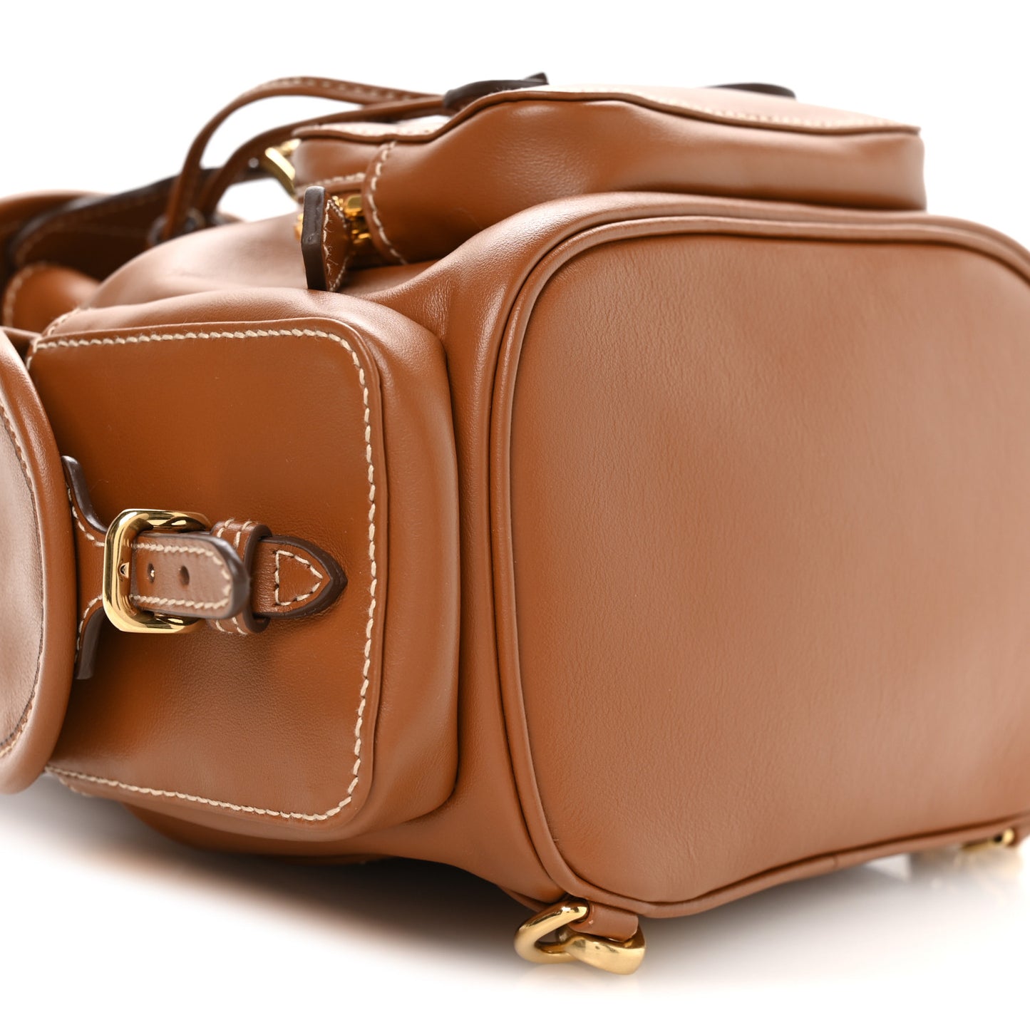 Soft Calfskin Medium Backpack Cognac