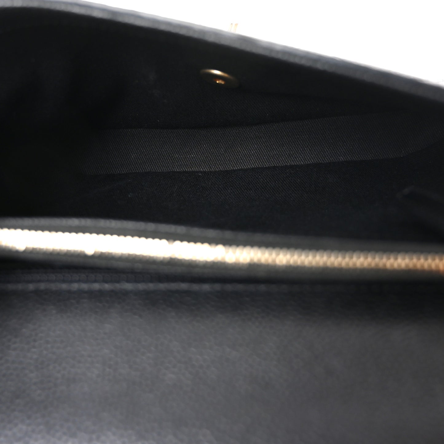 Caviar Diamond Stitched Small Top Handle Flap Black