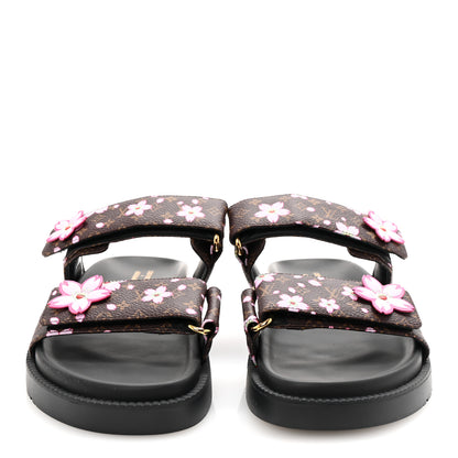 Louis Vuitton LV X TM Monogram LV Sunset Flat Comfort Mule 40 Sakura Brown 3 of 10