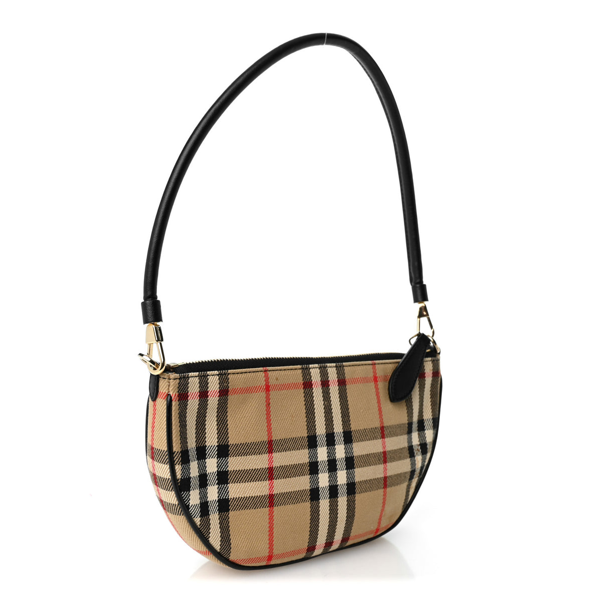 Vintage Check Calfskin Olympia Slim Pouch Archive Beige