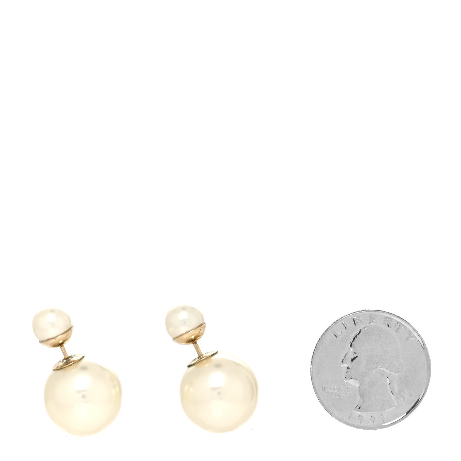 Christian Dior Pearl Mise En Dior Tribal Earrings Gold 2 of 4