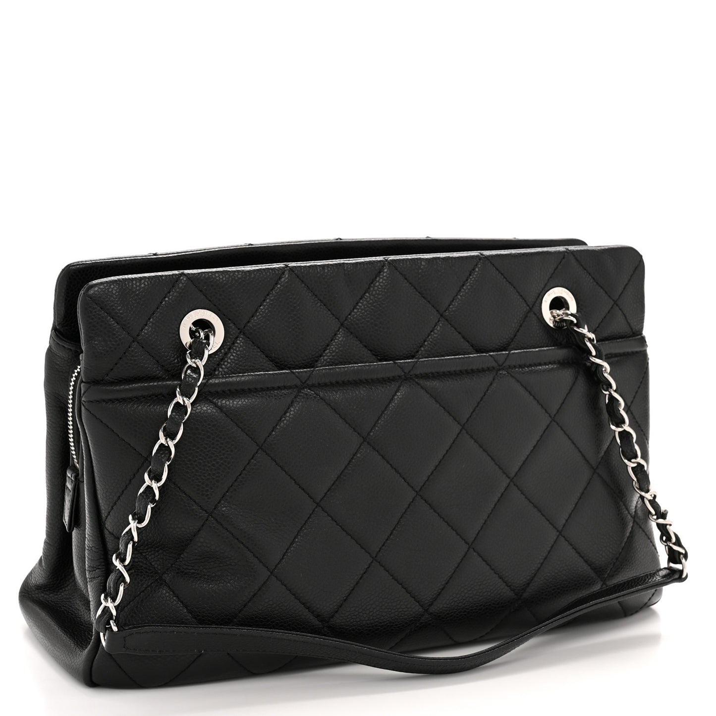 Caviar Quilted CC Timeless Soft Tote Black