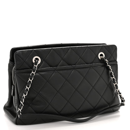 Chanel Caviar Quilted CC Timeless Soft Tote Black 3 of 12