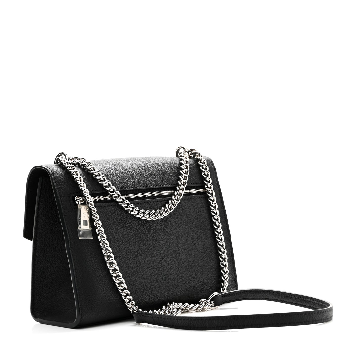 Soft Calfskin My Lockme Chain Bag BB Black