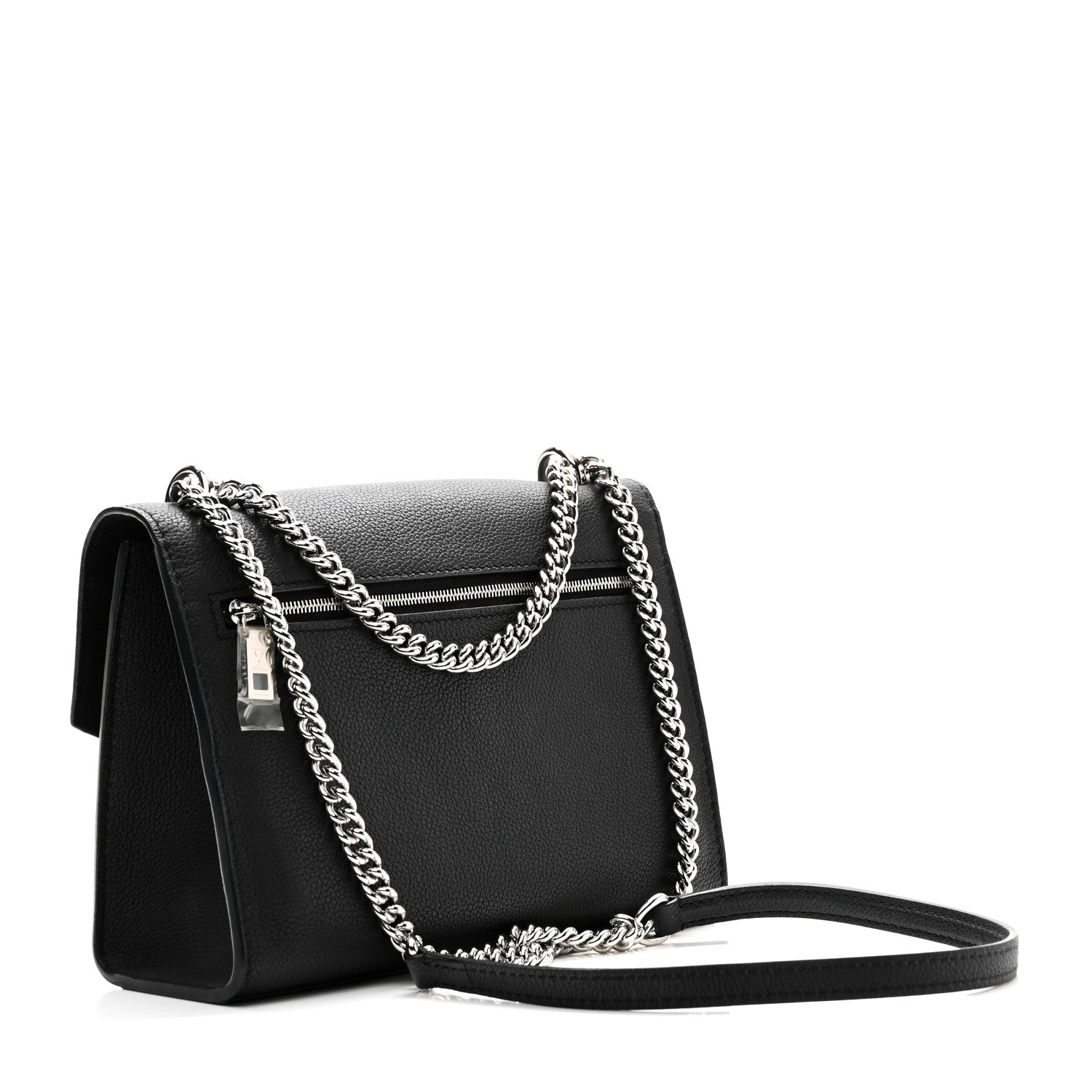 Louis Vuitton Soft Calfskin My Lockme Chain Bag BB Black 3 of 10