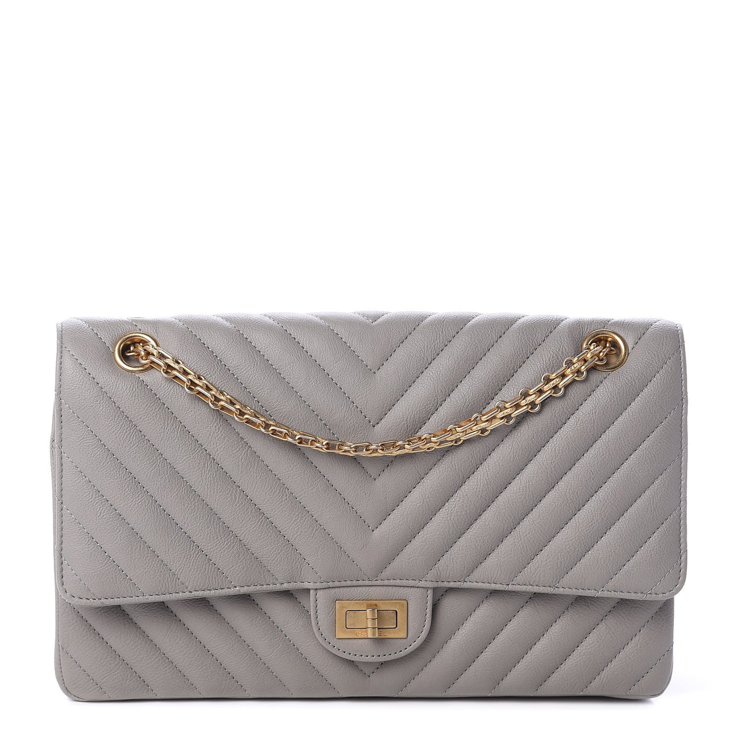Calfskin Chevron Quilted 2.55 Reissue 226 Flap Grey