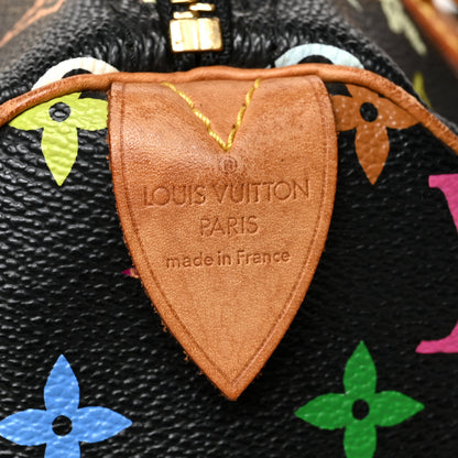 Louis Vuitton Monogram Multicolor Speedy 30 Black 6 of 13
