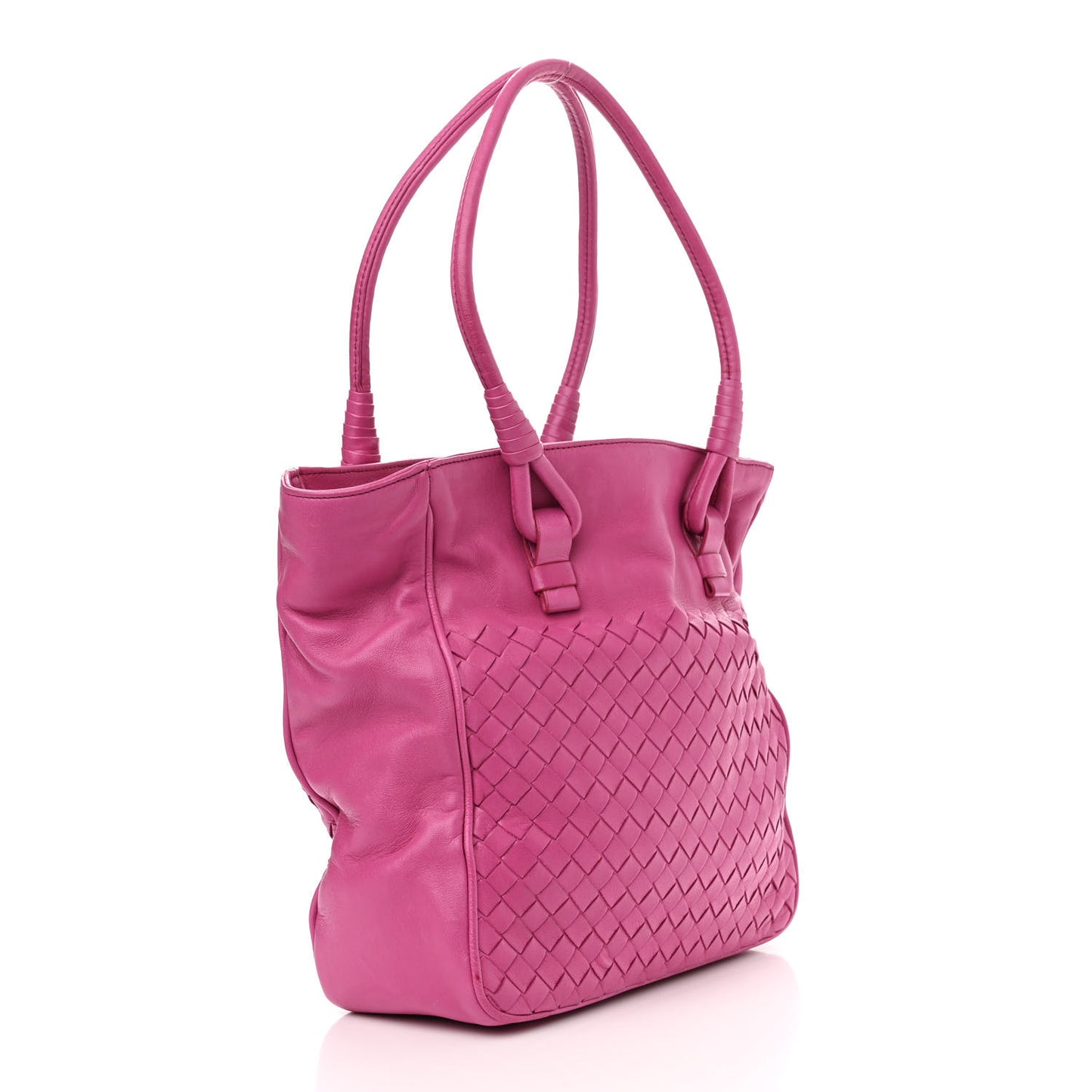 Nappa Intrecciato Shoulder Bag Ametiste