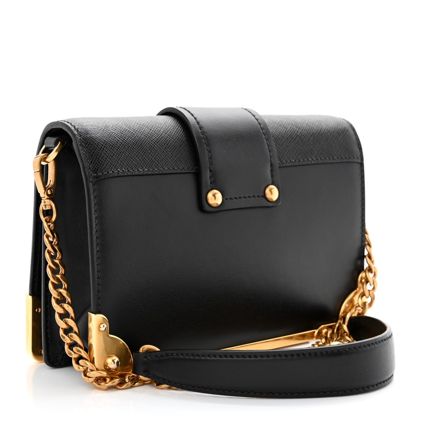 City Calf Saffiano Cahier Bag Black