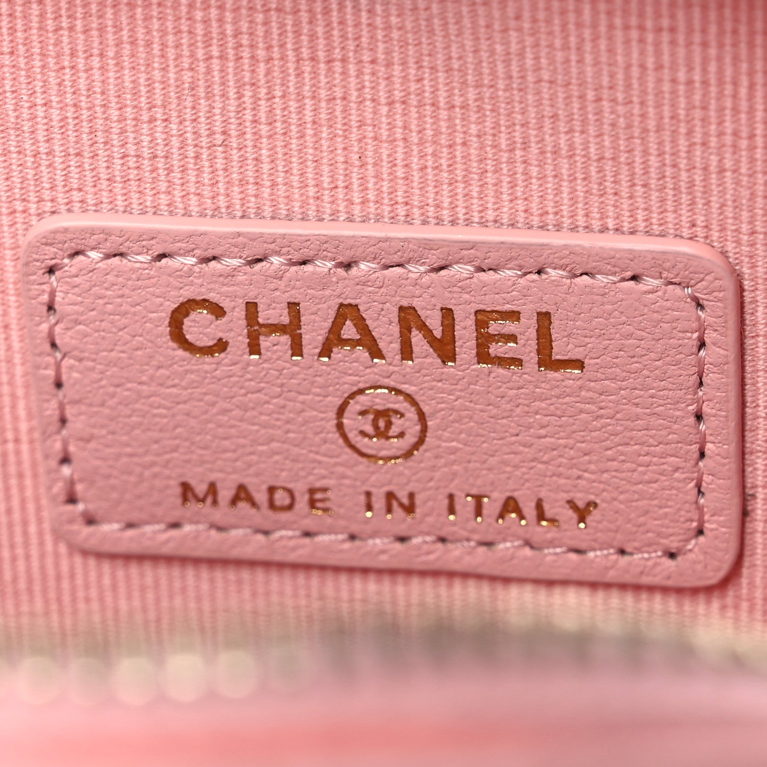 Chanel Lambskin Quilted CC In Love Heart Waist Belt Bag With Chain Light Pink 5 of 12