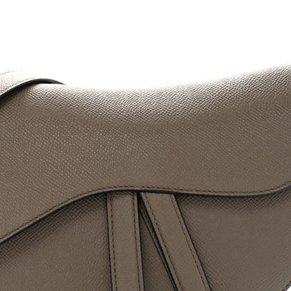 Christian Dior Grained Calfskin Saddle Bag With Strap Clay Green 8 of 12