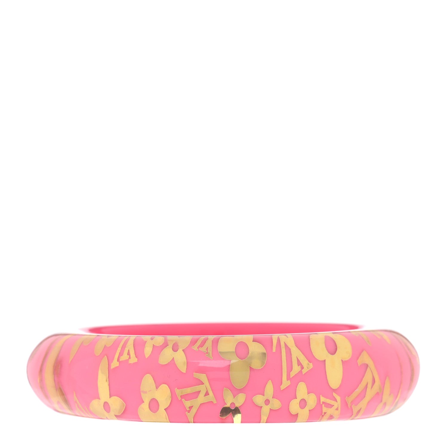 Louis Vuitton Resin Medium Inclusion Bracelet GM Fuchsia 1 of 4