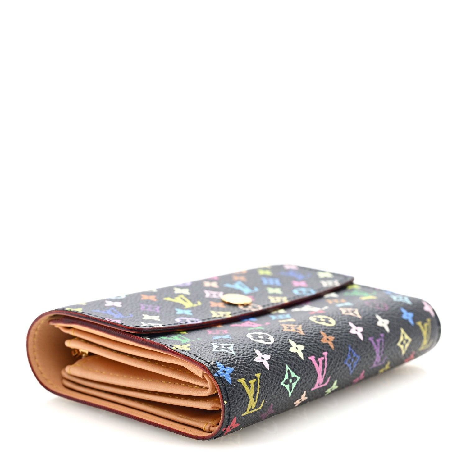 Louis Vuitton Monogram Multicolor Alexandra Wallet Black 4 of 6