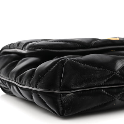 Saint Laurent Satin Quilted Le 57 Diamond Shoulder Bag Black 9 of 10