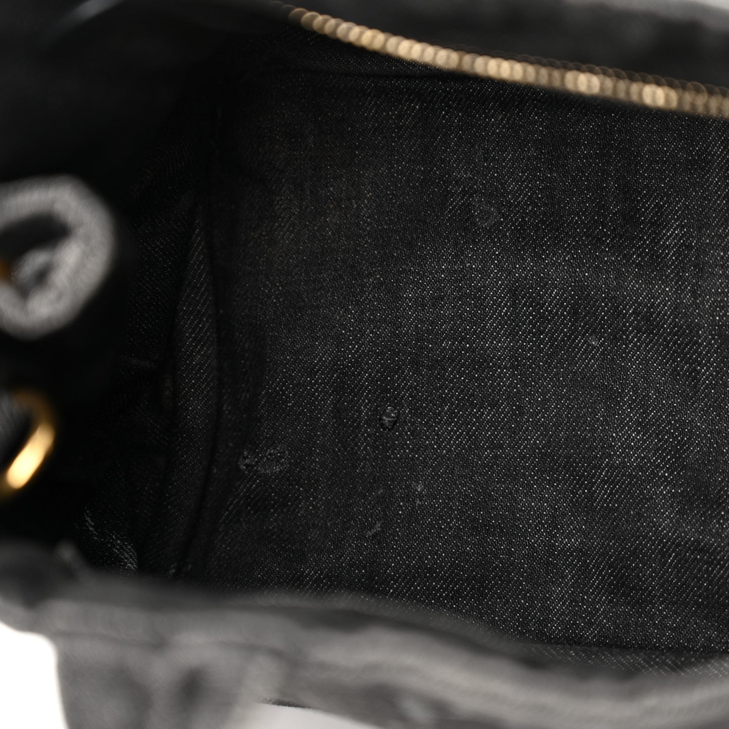 Denim Small Logo Tote Black