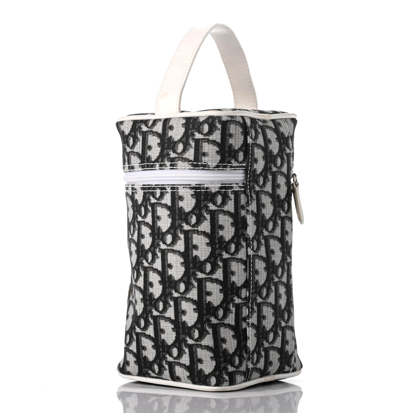 Monogram Vanity Case Black White