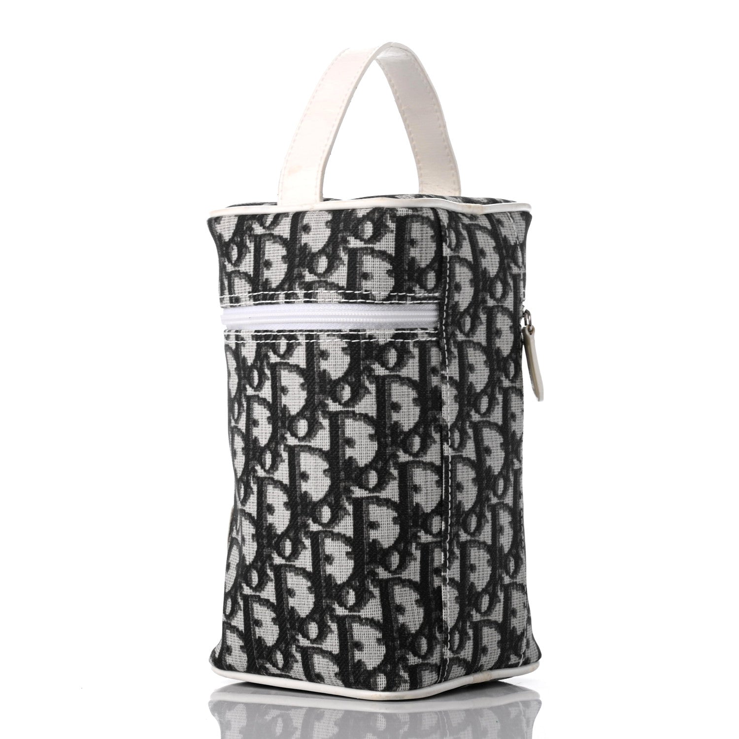 Christian Dior Monogram Vanity Case Black White 3 of 10