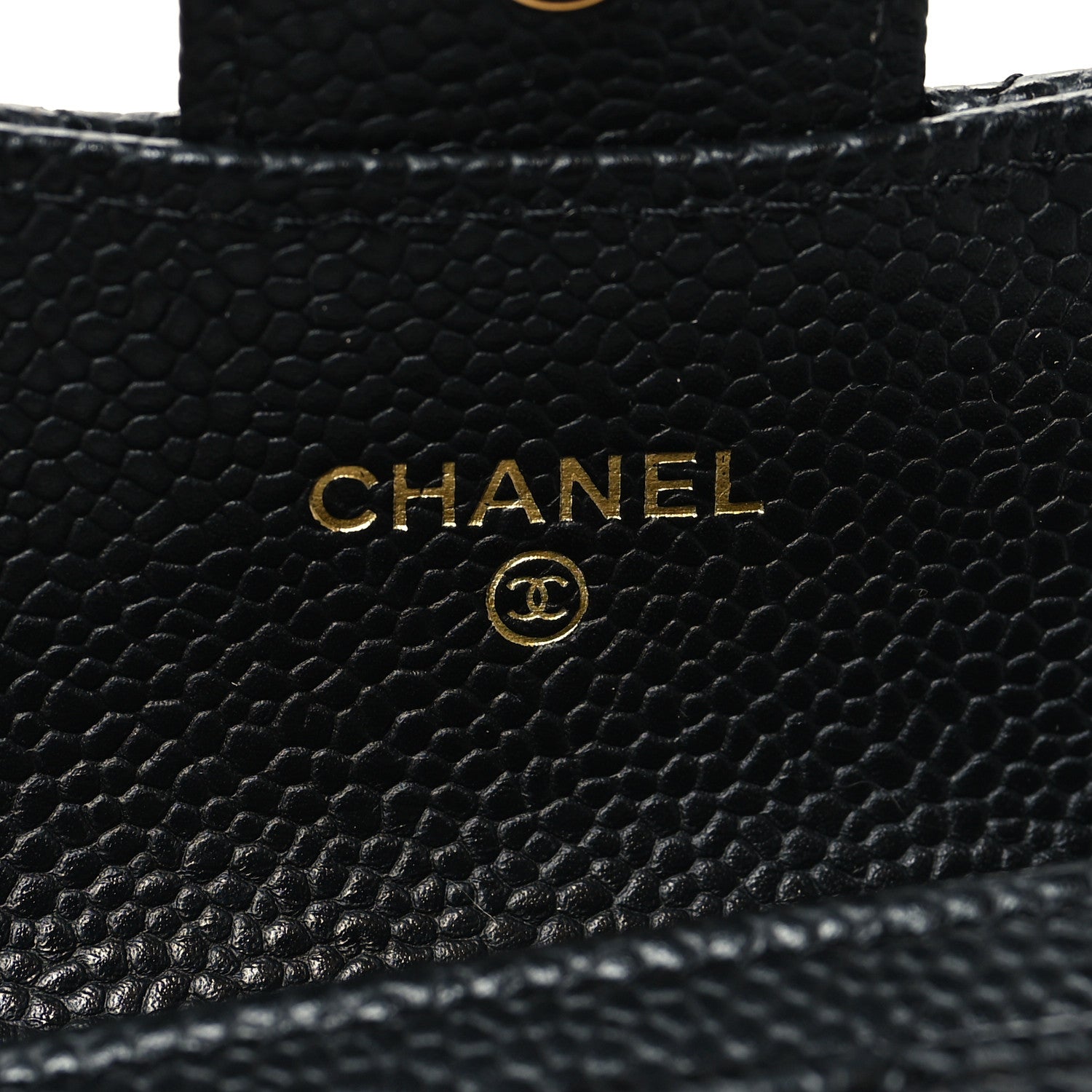 Chanel Caviar Quilted Flap Card Holder Wallet Black 6 of 10