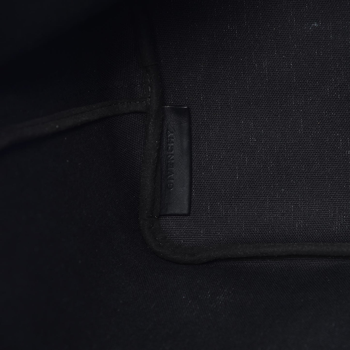 Textured Coated Canvas Rottweiler Pint Large Antigona Tote Black