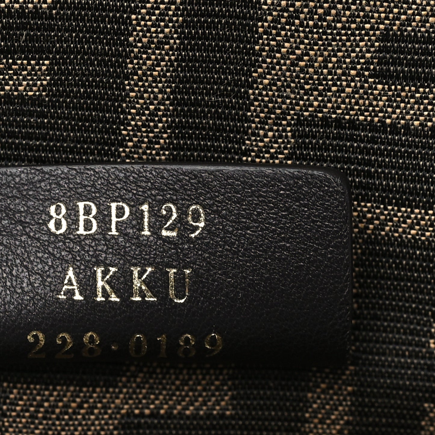 Shiny Nappa Snakeskin Small Fendi First Nuvola Roccia