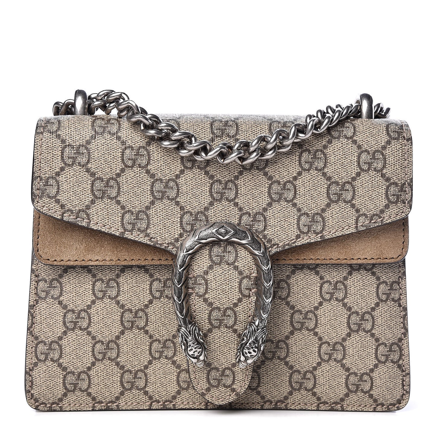 GG Supreme Monogram Mini Dionysus Shoulder Bag Taupe