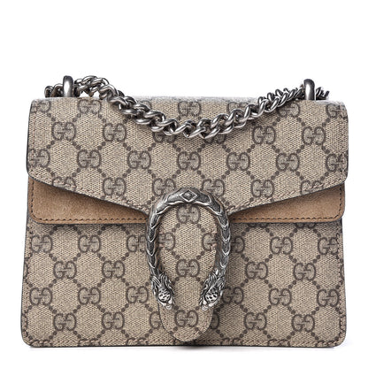 Gucci GG Supreme Monogram Mini Dionysus Shoulder Bag Taupe 1 of 10